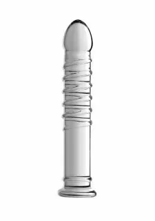 Master Series Behemoth Ribbed XL Glass Dildo