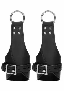 Ouch! Pain Suspension Wrist Bondage Handcuffs - Black