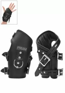 Ouch! Pain Suspension Cuffs Leather Hands & Feet - Black