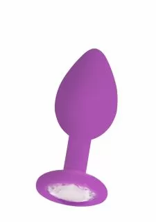 Ouch Regular Diamond Butt Plug - Purple