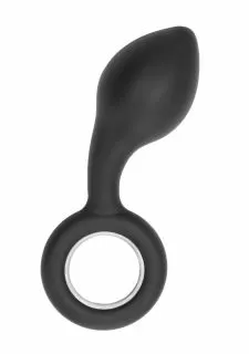 SONO No. 63 - Dildo With Metal Ring - Black