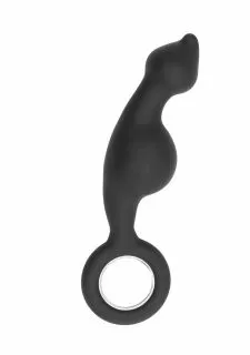 SONO No. 62 - Dildo With Metal Ring - Black