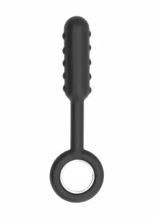 SONO No. 61 - Dildo With Metal Ring - Black
