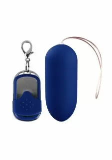 Shots Toys 10 Speed Remote Vibrating Egg - Big - Blue