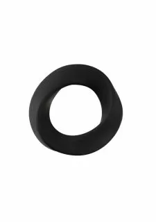 Shots Toys Endless Cockring - Regular -BULK - Black