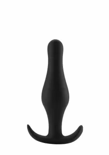 Shots Toys Butt Plug with Handle - Small - Black