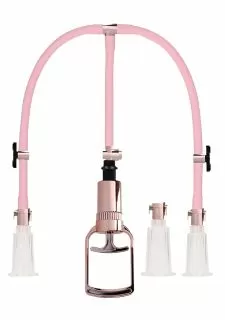 Pumped Clitoral & Nipple Pump Set Large - Rose Gold