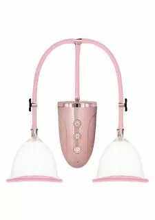 Pumped Automatic Rechargeable Breast Pump Set - Large - Pink