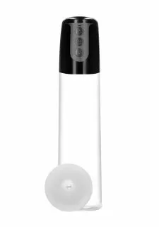Pumped Automatic Cyber Pump with Masturbation Sleeve - Transparent