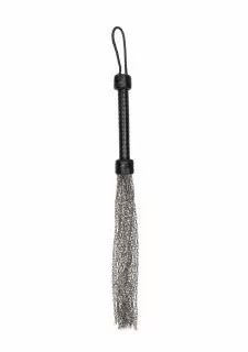 Ouch! Pain Metal Chain Flogger - Black