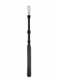 Ouch! Pain Heavy Duty Double Tailed Whip Flogger - Black