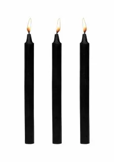 Master Series Dark Drippers Fetish Drip Candles Set of 3 - Black
