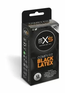 EXS Black Latex Condoms