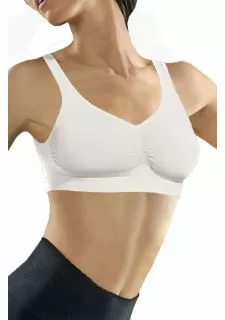 Medium Compression Push Up Bra Bianco