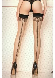 Ballerina 430 Hold Ups Nero (Black) / Skin
