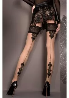 Ballerina 419 Hold Ups Nero (Black) / Skin