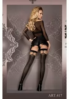 Ballerina 417 Stockings Nero (Black) / Skin
