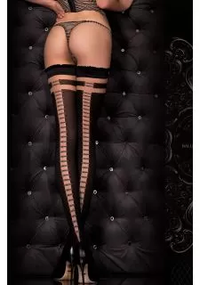 Ballerina 328 Hold Ups Nero (Black) / Skin