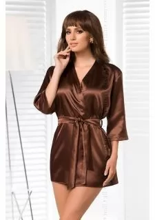 Irall Aria Dressing Gown Chocolate