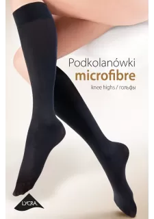 Microfibre 501 Knee Highs Nero
