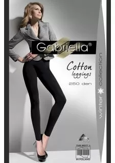 Gabriella Cotton Leggings Nero (Black)
