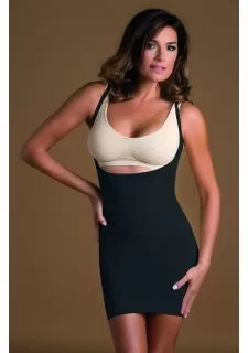 Shaping Open Bust Full Slip Nero