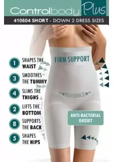 Control Body 410604 High Waist Long Shaping Shorts Skin
