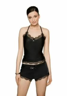 Roza Sija Black Nightshirt