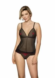Roza Rubii Black Top