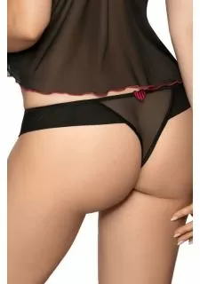 Roza Rubii Black Thong