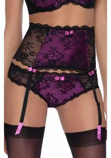 Roza Fifi Suspender Belt Black