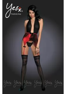 Yesx YX934 3 piece Teddy Black/Red