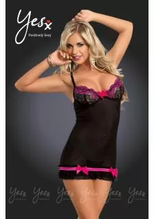 YesX YX673 Dress Rose/Black