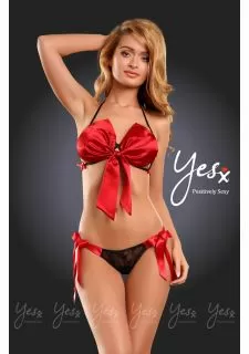 YesX YX514 Bra Set Red/Black