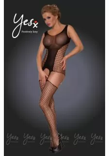 YesX YX409 Bodystocking Black