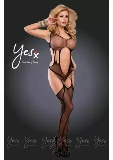 YesX YX402 Bodystocking Black