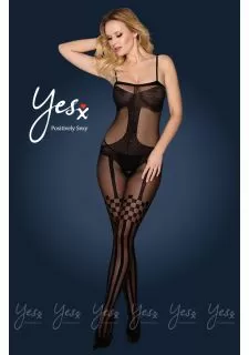Yesx YX176 Bodystocking Black