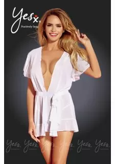 Yesx YX162 Dressing Gown White