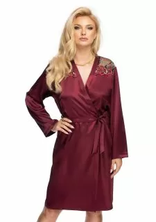 Irall Elodie Dressing Gown Plum