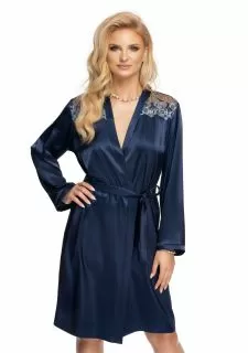 Irall Elodie Dressing Gown Navy