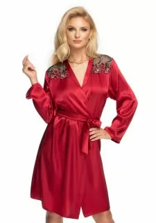 Irall Elodie Dressing Gown Burgundy