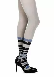 Zohara "It's Britney" Grey Print Tights