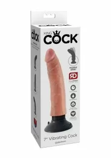King Cock 7 Inch Vibrating Dildo