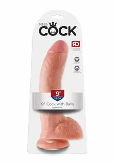 King Cock 9 Inch Dildo with Balls
