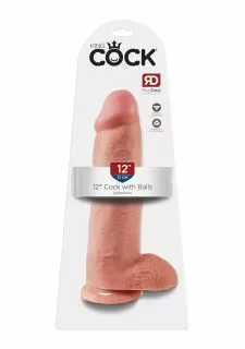 King Cock 12 Inch Dildo with Balls