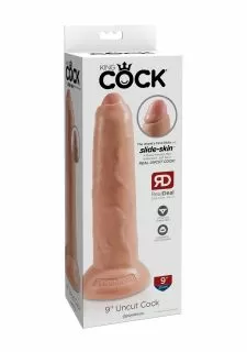 King Cock 9 Inch Uncut Dildo