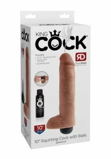 King Cock 10 Inch Squirting Dildo with Balls