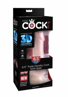 King Cock Plus 6.5 Inch Triple Density Dildo with Balls