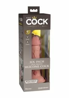 King Cock Elite 6 Inch Silicone Dual Density Dildo