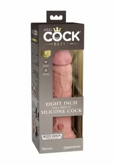 King Cock Elite 8 Inch Silicone Dual Density Dildo